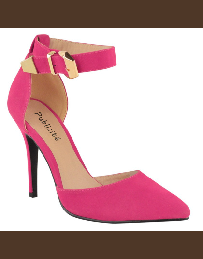 Womens high heel point toe stiletto sandals ankle strap court shoes