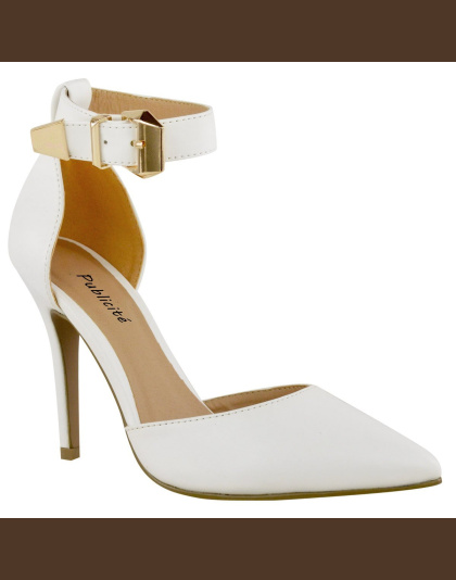 Womens high heel point toe stiletto sandals ankle strap court shoes