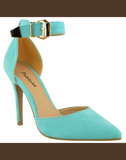 Womens high heel point toe stiletto sandals ankle strap court shoes